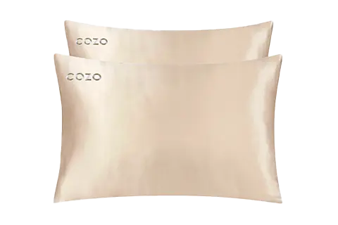 COZO Champagne Vegan Eucalyptus Silk Pillowcase