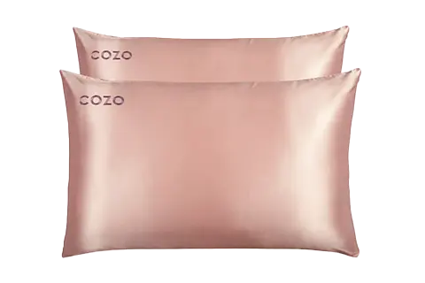 COZO Rose Pink Vegan Eucalyptus Silk Pillowcase