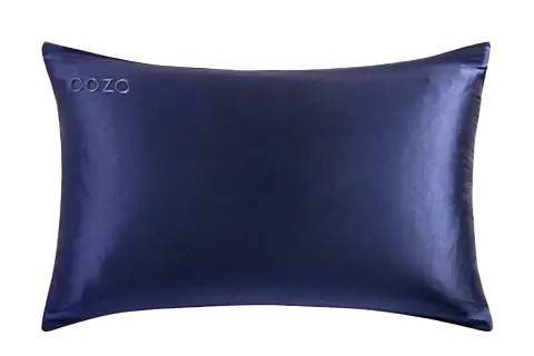 COZO Navy Vegan Eucalyptus Silk Pillowcase