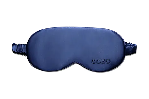 COZO Contour Navy Eucalyptus Silk Sleep Mask
