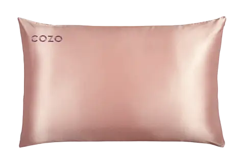 COZO Rose Pink Vegan Eucalyptus Silk Pillowcase