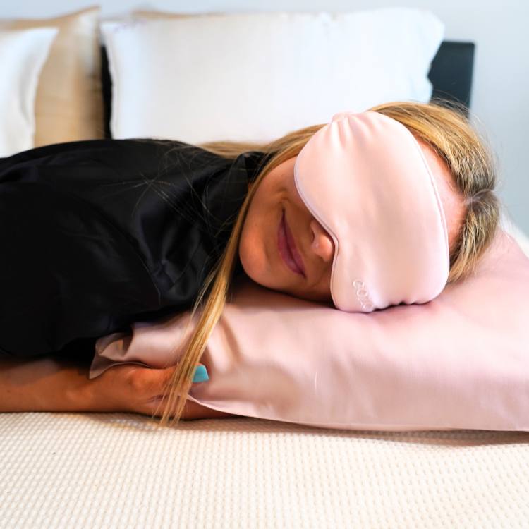 Pink Silk Sleep Mask